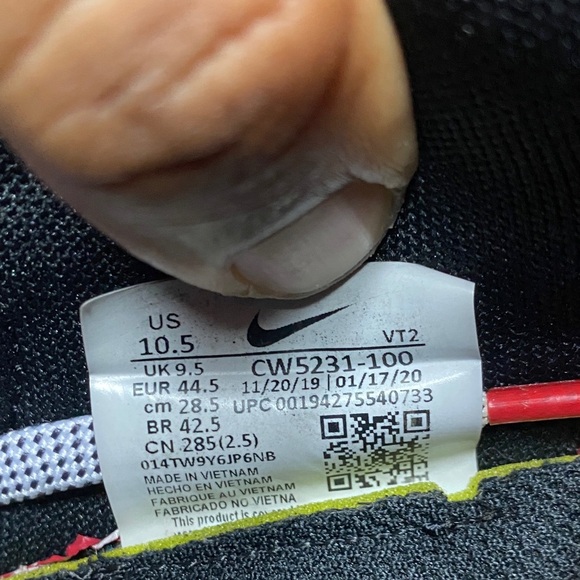 Nike Renew Run “White University Red Black Gum” Size 10.5 - Picture 16 of 16